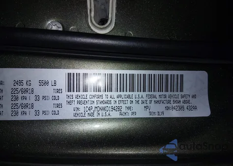 2019 Jeep Cherokee Limited 4X4 из США, поврежденный, VIN 1C4PJMDNXKD194282